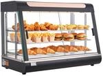 VEVOR 3-st&ouml;ckige W&auml;rmetheke 130 L, Warmhaltevitrine 1400 W, Warmhaltetheke 30&ndash;85