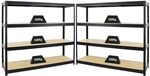 PROREGAL Mega Deal 2er-Sparset Profi-Schwerlastregal Dino HxBxT 180x180x60cm...