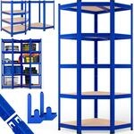 Monzana&reg; Eckregal Lagerregal 180x70x40cm 875 kg 5 MDF-Platten Regal...
