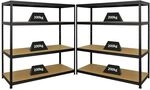 PROREGAL Mega Deal 2er-Set Schwerlastregal Giant Elephant 160x150x60cm mit 4...