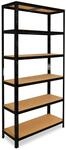 shelfplaza Black 200x100x50 cm Schwerlastregal in schwarz mit 6 B&ouml;den und 145...