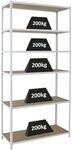 PROREGAL Schwerlastregal Giant MULI | HxBxT 250x120x40cm | 6 Fachb&ouml;den |...