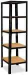 shelfplaza Black 200x45x45 cm Schwerlastregal in schwarz mit 5 B&ouml;den und 175 kg