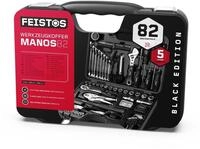 FEISTOS Werkzeugkoffer Manos 82 Stahl Robuster Kunststoffkoffer Best&uuml;ckt