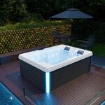 Tronitechnik Outdoor Whirlpool Spa ELBA Au&szlig;en Whirlpool wei&szlig; 210cm x 150cm mit