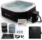 JUSKYS&reg; Whirlpool SpaLuxe &ndash; Aufblasbar, Outdoor & Winterfest, 130...