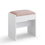 VASAGLE Hocker Schminktisch, gepolstert, Makeup-Hocker aus Samt