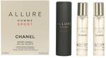 Chanel Allure Homme Sport Edt Dampfreiniger, 3 x 20 ml, 1er Pack (1 x 60 ml)...