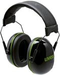 Uvex K10 faltbare Geh&ouml;rschutzkapsel - 30 dB D&auml;mmung - Schwarz/Gr&uuml;n