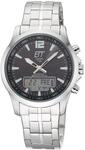 ETT Eco Tech Time Funk Solar Herren Uhr Analog mit digitalem Datum mit Edelstahl