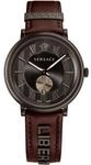 Versace Herren Uhr Armbanduhr V-Circle/The Manifesto Edition VBQ040017 Leder