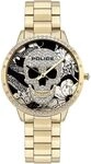 Police Damenuhr Horta Gold, Edelstahl, Analog, Quarz, 3 Bar, PL16067MSG.02M