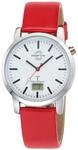 Master Time Funk Quarz Herren Uhr Analog mit digitalem Datum mit Leder Armband