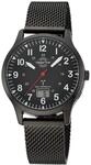 Master Time Funk Quarz Herren Uhr Analog-Digital mit Edelstahl Milanaise Armband
