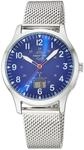Master Time Funk Quarz Herren Uhr Analog-Digital mit Edelstahl Milanaise Armband