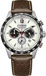 Citizen Eco-Drive Herrenuhr Edelstahl, Wei&szlig;, 39.9 mm, CA4714-04A
