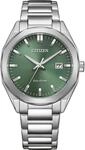 Citizen Eco-Drive Herrenuhr Edelstahl, Gr&uuml;n, 38 mm, BM7620-83Y