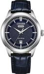 Citizen Herrenuhr Edelstahl, Blau, 40.5 mm, AW0151-00LC