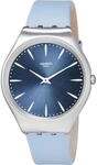 Swatch Unisex ErwachseneArmbanduhr Analog Quarz Leder SYXS118