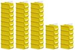 SuperSparSet 40x Gelbe Sichtlagerbox 2.0 mit Abdeckung | HxBxT 7,5x10x17,5cm |...