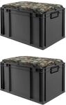 PROREGAL SparSet 2x Eurobox NextGen Seat Box Camouflage, HxBxT 36,5x40x60cm, 65
