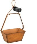 Haushalt International Solarlampe Au&szlig;enleuchte Gartendeko H&auml;ngelampe Korb, LED