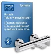 Duravit Tulum Wannenarmatur Aufputz f&uuml;r 2 Verbraucher mit Umstellventil,