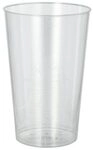 Papstar 12140 50 Trinkbecher Polystyrol 0.3 L, &Oslash; 7.9 x 11.9 cm, glasklar