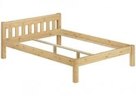 Erst-Holz&reg;Ehebett Doppelbett 180x200 Massivholzbett Kiefer Natur Futonbett ohne