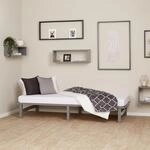 Homestyle4u Holzbett mit Matratze Lattenrost Palettenbett 90x200 Einzelbett Bett