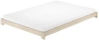 Erst-Holz&reg;Niederflurbett Doppelbett 140x200 Fichte massiv unbehandelt mit w&auml;hlbarem