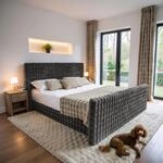 Kaiser M&ouml;bel - Bett 200x200 cm, Boxspringbett mit Bettkasten und Topper,...