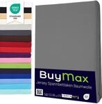 Buymax Spannbettlaken 90x200cm Doppelpack 100% Baumwolle Spannbetttuch Bettlaken