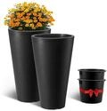 VEVOR Blumentopf, 2er Set, Gro&szlig;er konischer Blumenk&uuml;bel 590 mm, Modernes Design,