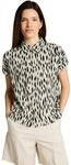 TOM TAILOR Damen 1049799 Bluse, 39758-Sand Stone Beige Abstract Dot, 36