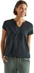 Cecil Damen Kurzarm Bluse mit Strukturmix