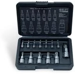 CCLIFE 13tlg Torx Bit Steckschl&uuml;sselsatz T8 -T60 bit set fur...
