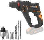 WORX WX391.9 Akku-Bohrhammer 20V, 13mm Bohrleistung, 1150 U/min, 6400 bpm, 1,2J