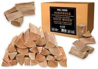 Deko Holzscheite Buche ohne Rinde 20kg Premium Dekoholz Kaminholz Brennholz...