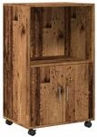 vidaXL Rollschrank, B&uuml;roschrank mit Stauraum, Aktenschrank f&uuml;r Wohnzimmer...
