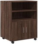vidaXL Rollschrank, B&uuml;roschrank mit Stauraum, Aktenschrank f&uuml;r Wohnzimmer...