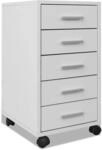 vidaXL B&uuml;rocontainer Rollcontainer B&uuml;roschrank Schubladenelement + 5...