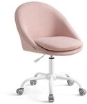 SONGMICS Homeoffice Stuhl, Schminkstuhl aus Baumwoll-Leinen-Mischgewebe,