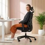 hjh OFFICE Profi B&uuml;rostuhl Vivadapt &ndash; Ergonomischer Drehstuhl mit Verstellbarer