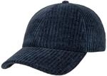 Stetson Wide Wale Baseballcap Cordstruktur Herren Sommer Winter blau One Size