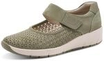 Jana Damen Ballerina Strap Vegan 8-24664-42 Ballerinas, Olive, 37 EU