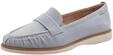 Tamaris Damen Loafer flach Leder, blau, 37 EU