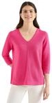 Cecil 3/4-Arm Pullover mit Struktur Beetroot pink M