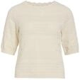 Vila Vimilos S/S O-Neck Pointelle Top - Noos