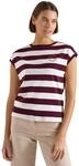 Cecil Gestreiftes T-Shirt Sweet Grape red L